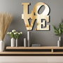 Wallity Ozgl506 Espejo Decorativo Dorado Elegante 47 x 48 cm